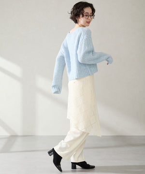 フラワービジューヒールブーツ/51408