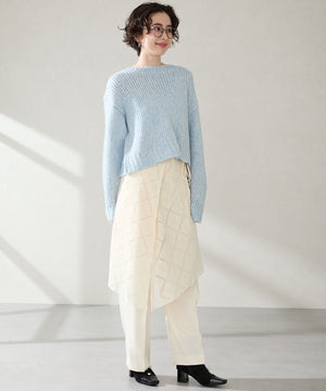 フラワービジューヒールブーツ/51408