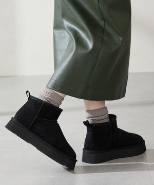【WEB先行予約/11月下旬発売予定】厚底ムートンショートブーツ/51409