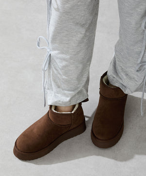 厚底ムートンショートブーツ/51409