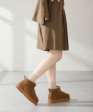 【WEB先行予約/11月下旬発売予定】厚底ムートンショートブーツ/51409