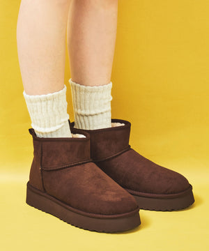 【WEB先行予約/11月下旬発売予定】厚底ムートンショートブーツ/51409