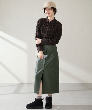 厚底ムートンショートブーツ/51409