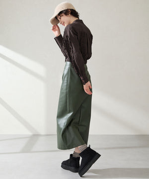 厚底ムートンショートブーツ/51409