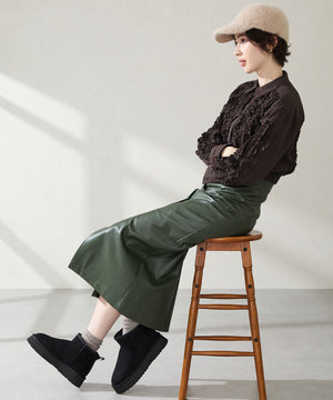 【WEB先行予約/11月下旬発売予定】厚底ムートンショートブーツ/51409