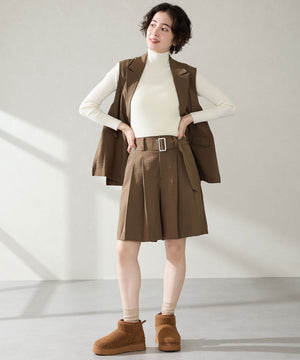 厚底ムートンショートブーツ/51409