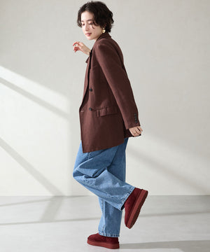 厚底ムートンショートブーツ/51409