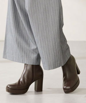 【カタログ掲載アイテム】プラットフォームヒールショートブーツ/51410