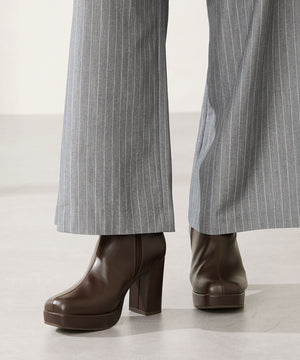 【カタログ掲載アイテム】プラットフォームヒールショートブーツ/51410