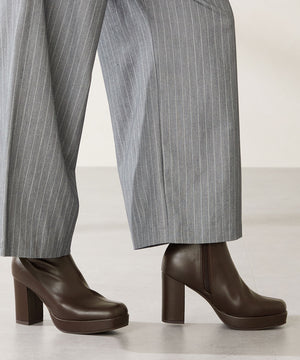 【カタログ掲載アイテム】プラットフォームヒールショートブーツ/51410