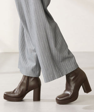 【カタログ掲載アイテム】プラットフォームヒールショートブーツ/51410