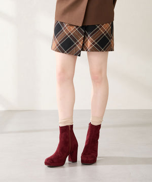 【カタログ掲載アイテム】プラットフォームヒールショートブーツ/51410