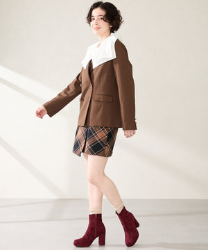 【カタログ掲載アイテム】プラットフォームヒールショートブーツ/51410