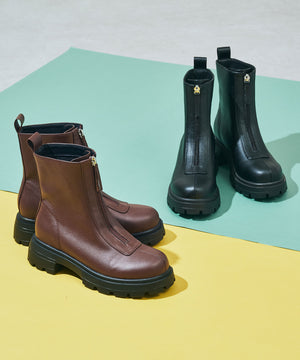 フロントジップショートブーツ/51413