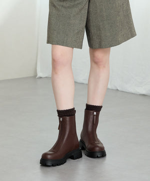 フロントジップショートブーツ/51413