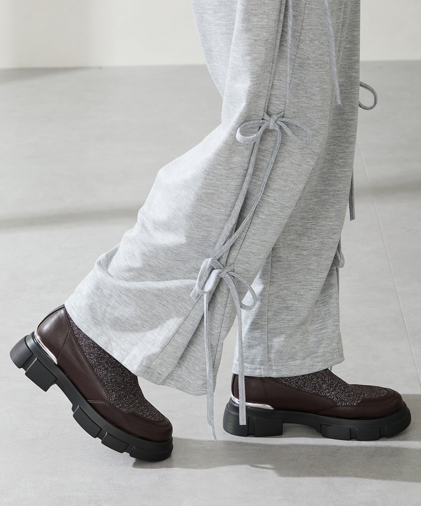 ニットソックスショートブーツ/51416