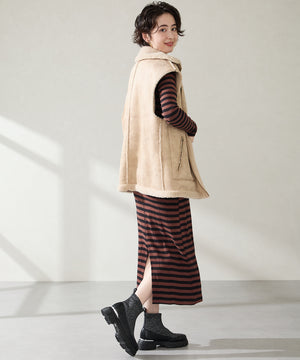 ニットソックスショートブーツ/51416