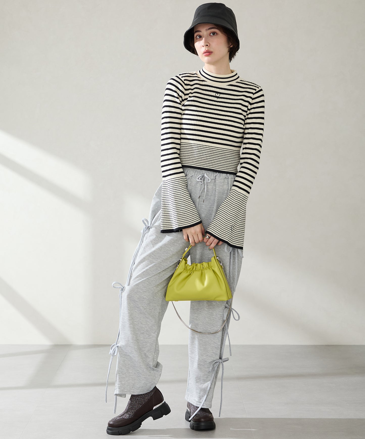 ニットソックスショートブーツ/51416