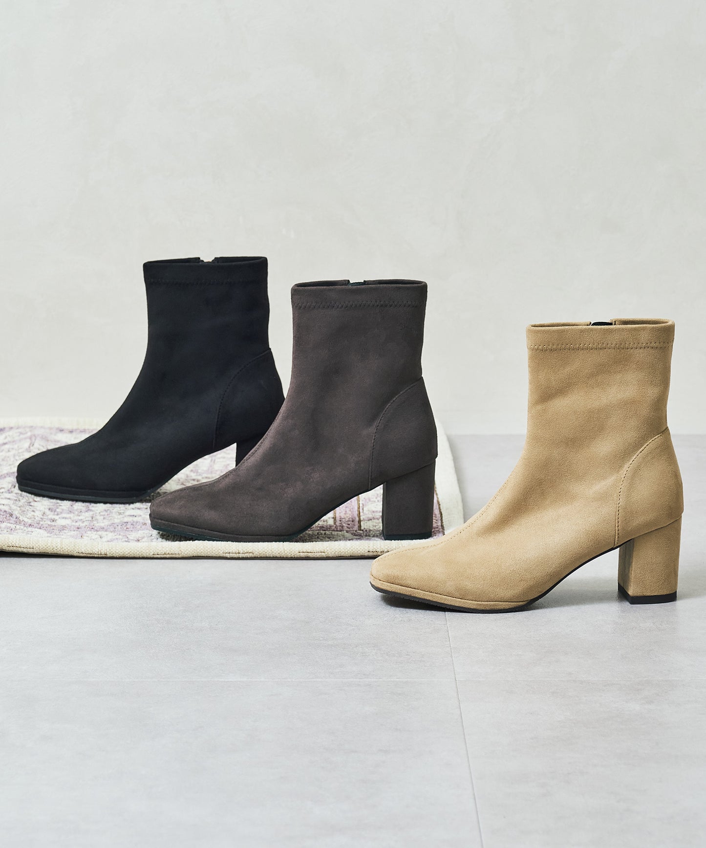 【WEB先行予約/11月上旬発売予定】スエードストレッチヒールブーツ/51420