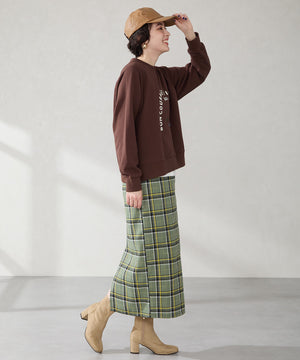 スエードストレッチヒールブーツ/51420