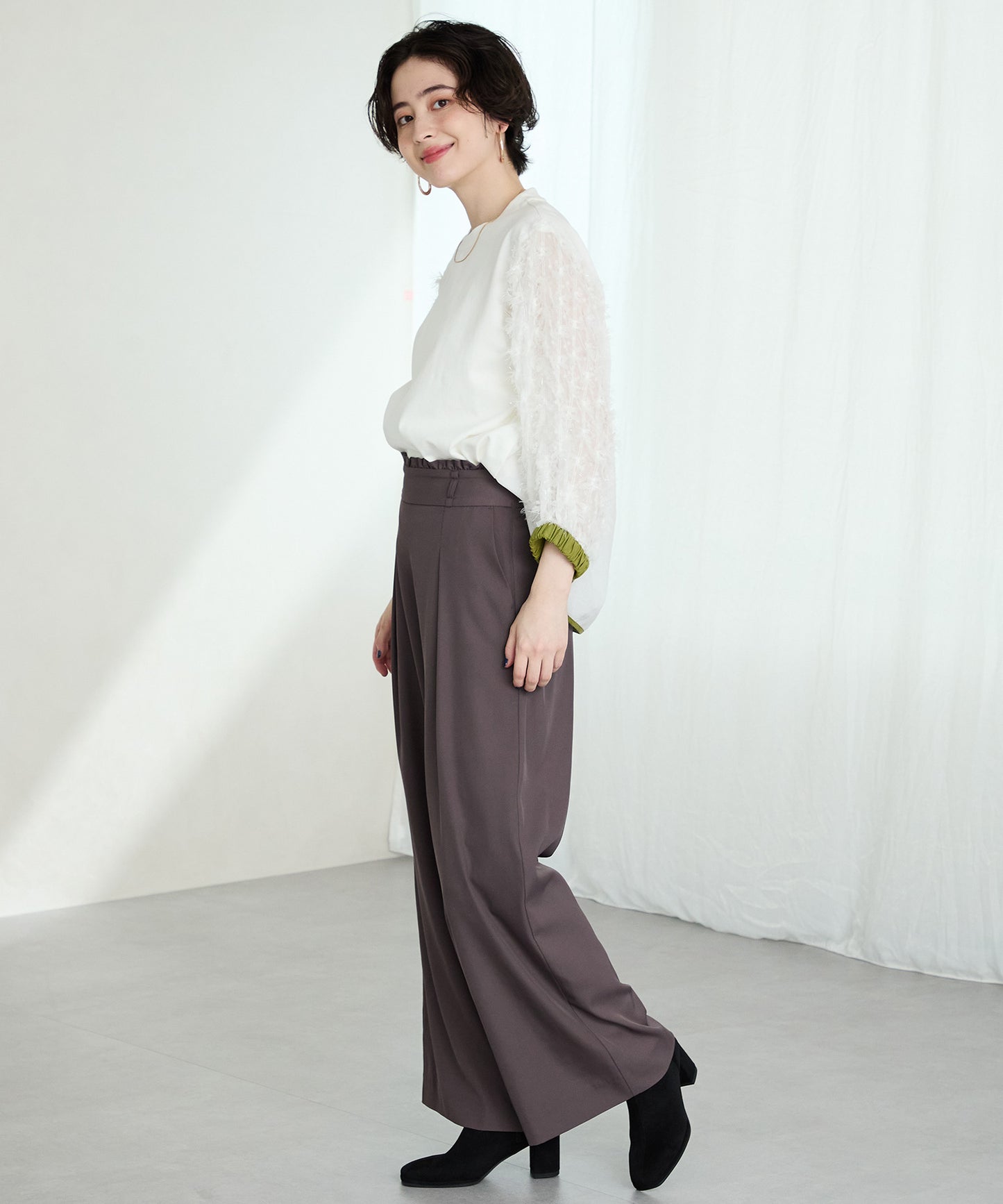 【WEB先行予約/11月上旬発売予定】スエードストレッチヒールブーツ/51420