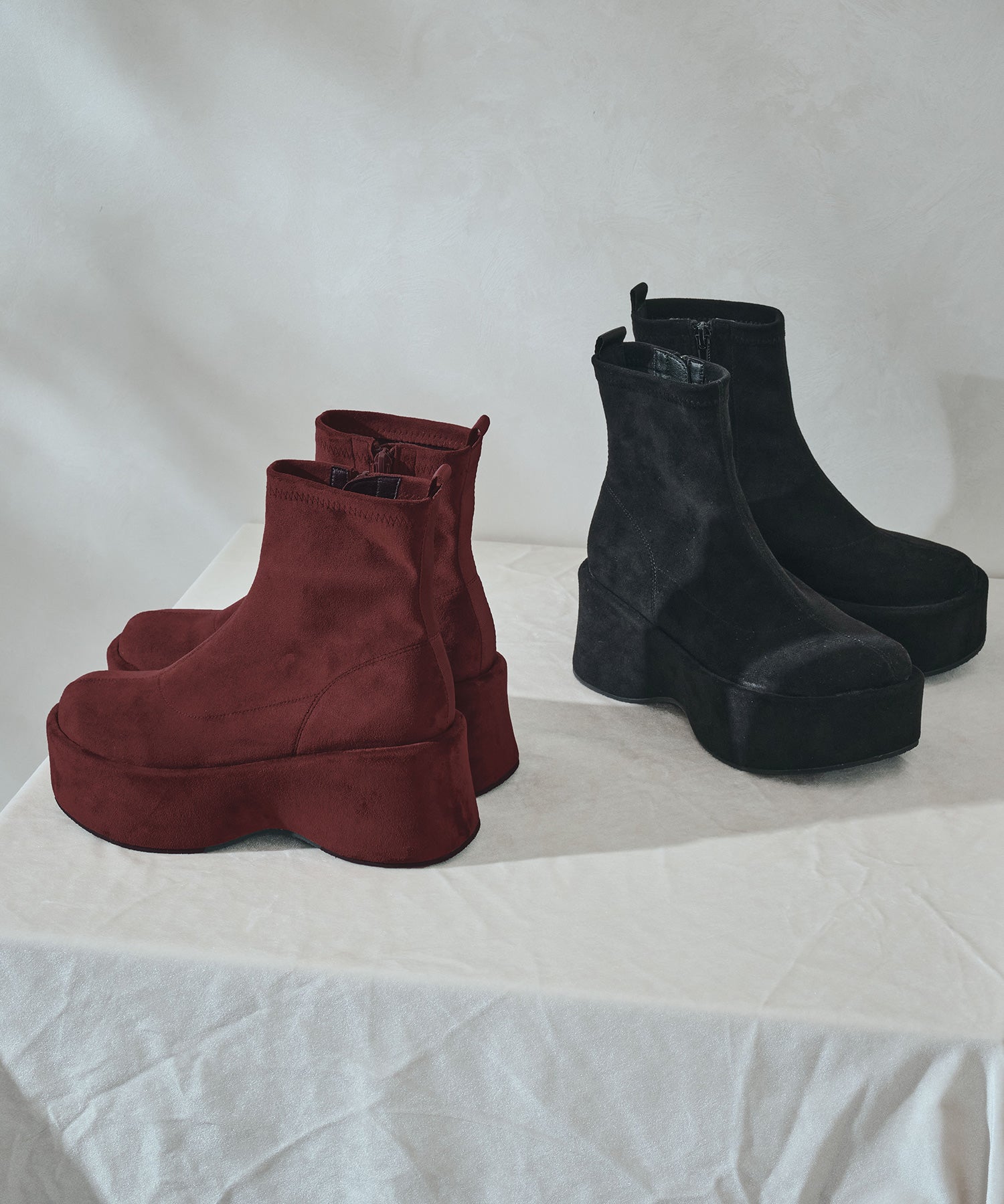 オリエンタルトラフィック（ORiental TRaffic）/【25秋冬新作】プラットフォーム厚底ストレッチブーツ/51421 プラットフォーム厚底ストレッチブーツ/51421 – ORIENTALTRAFFIC