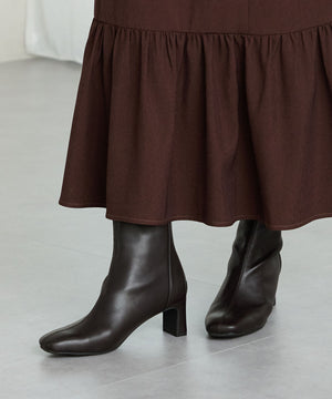 ストレッチヒールバックジップブーツ/51423