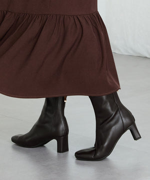 ストレッチヒールバックジップブーツ/51423