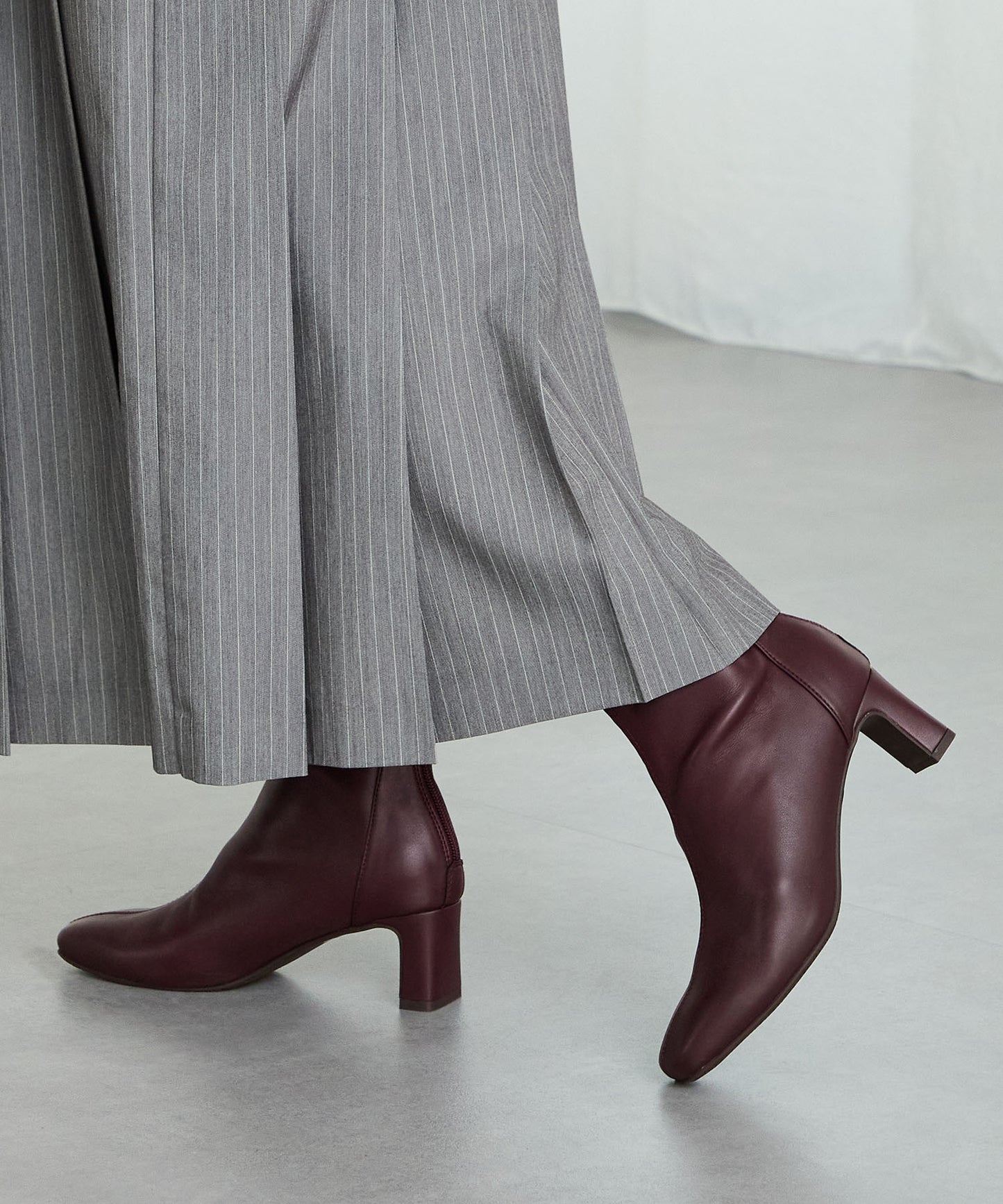 ストレッチヒールバックジップブーツ/51423