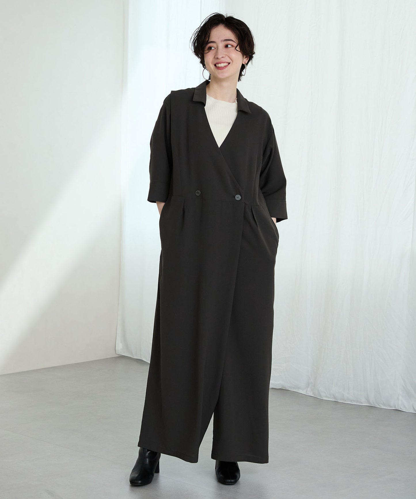 ストレッチヒールバックジップブーツ/51423