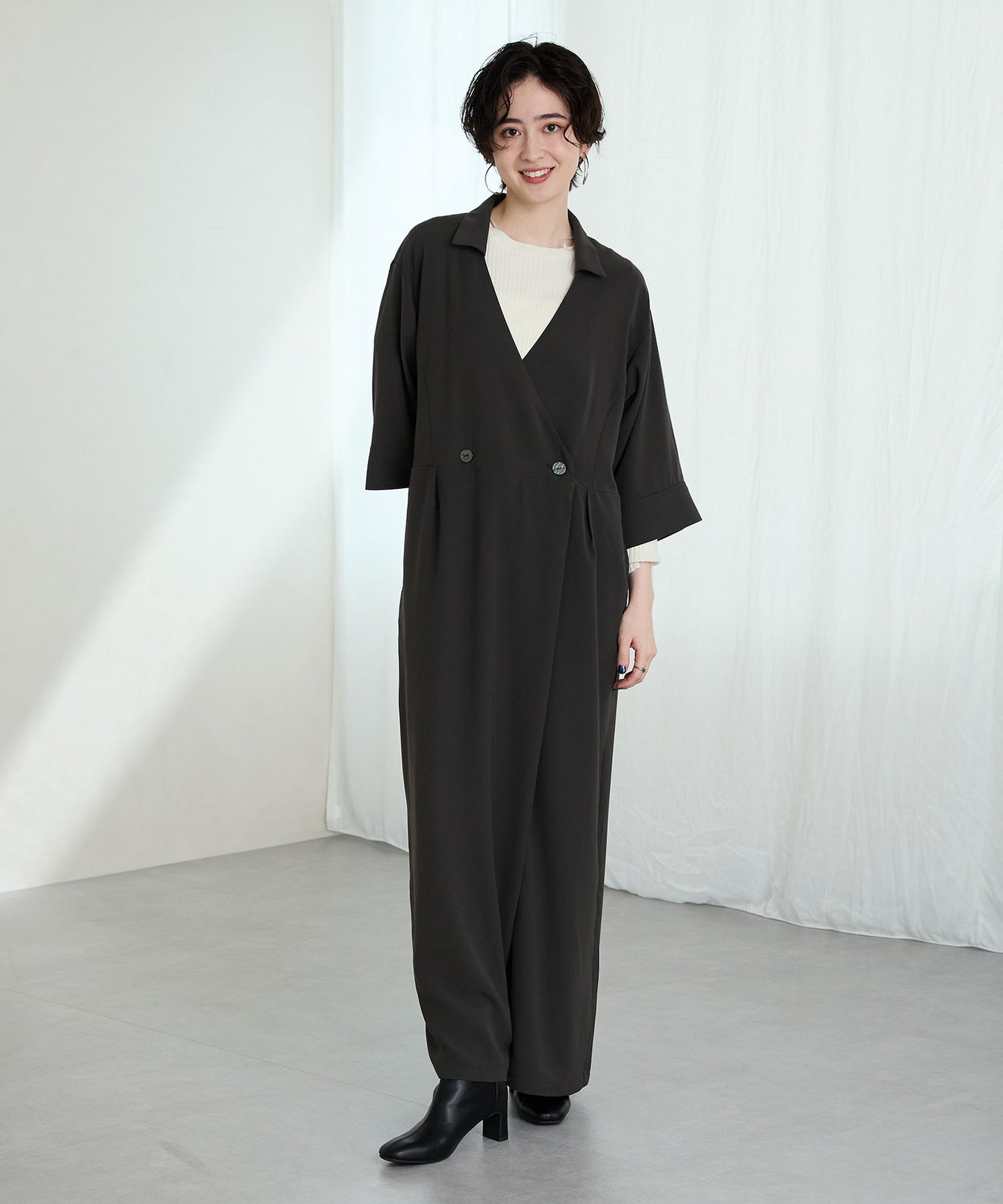 ストレッチヒールバックジップブーツ/51423