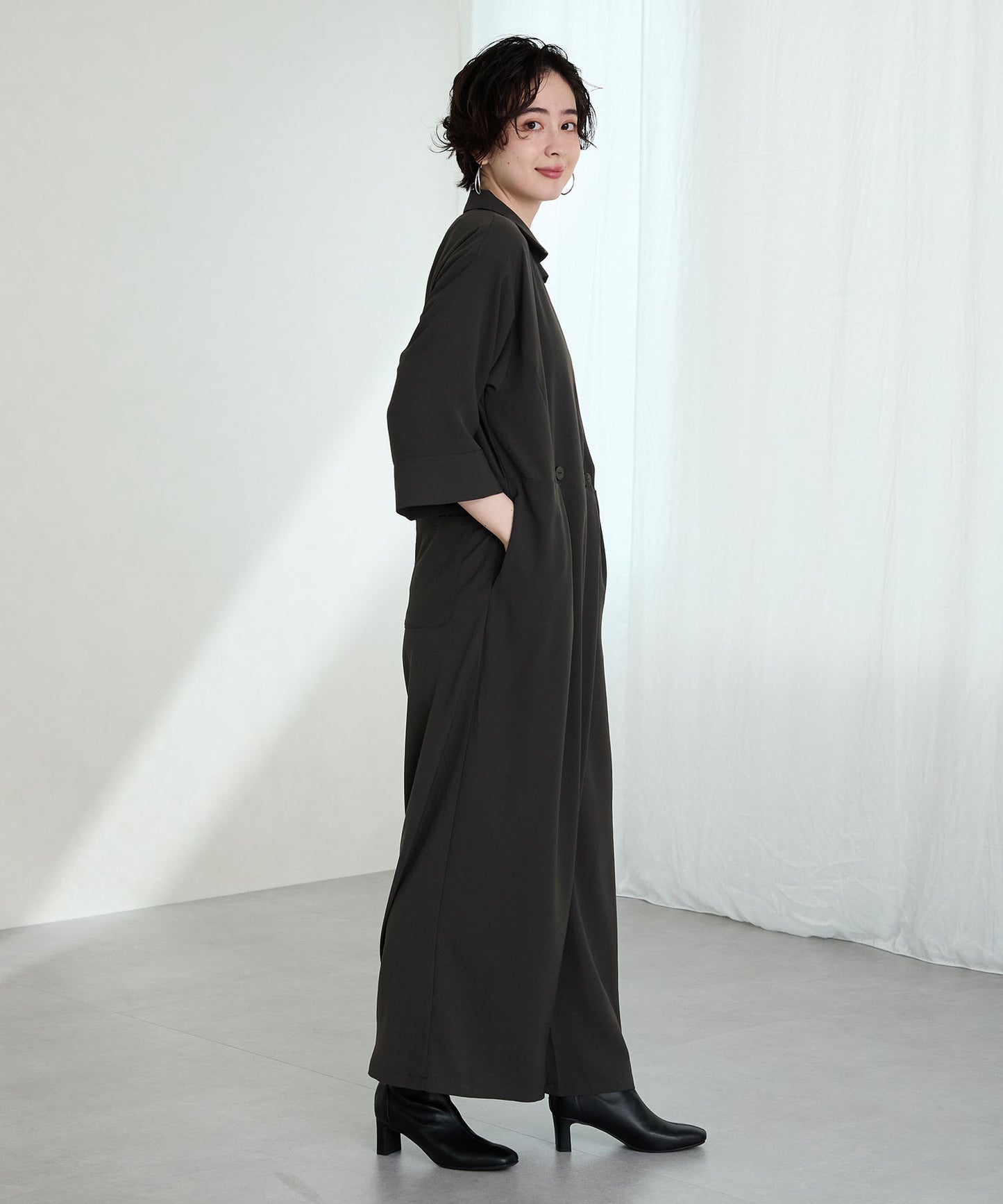 ストレッチヒールバックジップブーツ/51423