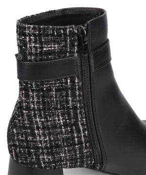 ビジューモチーフ切替ヒールブーツ/51424