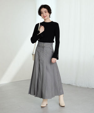 ビジューモチーフ切替ヒールブーツ/51424