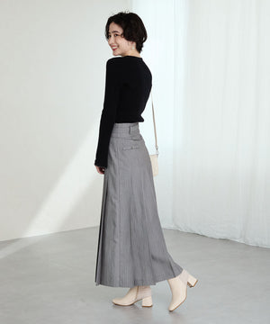 ビジューモチーフ切替ヒールブーツ/51424