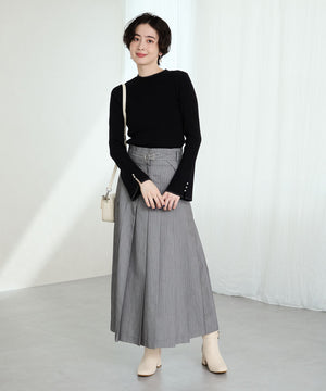 ビジューモチーフ切替ヒールブーツ/51424