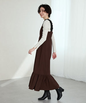 ビジューモチーフ切替ヒールブーツ/51424