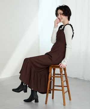 ビジューモチーフ切替ヒールブーツ/51424