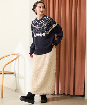 サイドスリット厚底ムートンショートブーツ/51425