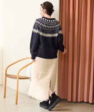 サイドスリット厚底ムートンショートブーツ/51425