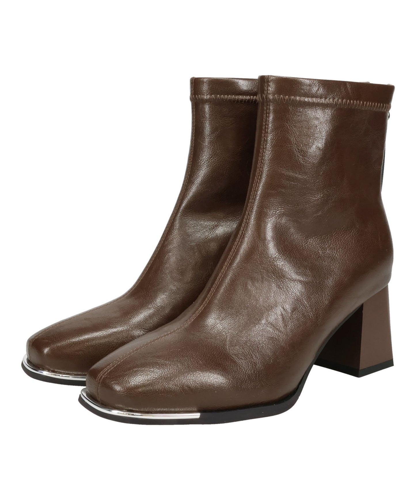 【WEB先行予約/1月上旬発売予定】メタリックトゥパーツヒールショートブーツ/51426