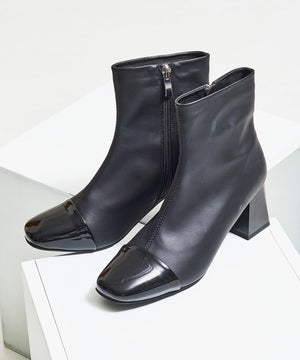 【WEB先行予約/1月上旬発売予定】つま先切替デザインショートブーツ/51427