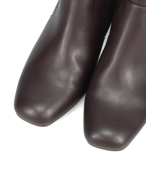 スクエアトゥチャンキーヒールロングブーツ/51501