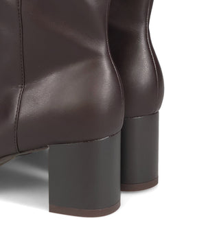 スクエアトゥチャンキーヒールロングブーツ/51501