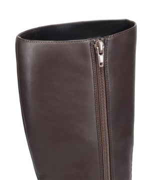 スクエアトゥチャンキーヒールロングブーツ/51501