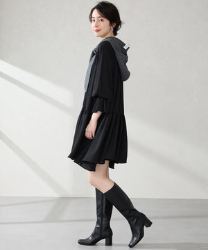 【WEB先行予約/11月中旬発売予定】スクエアトゥチャンキーヒールロングブーツ/51501