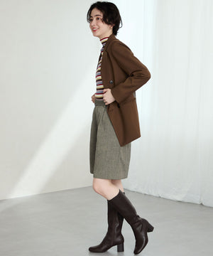 【WEB先行予約/11月中旬発売予定】スクエアトゥチャンキーヒールロングブーツ/51501