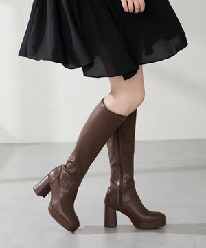 【WEB先行予約/11月中旬発売予定】プラットフォームストレッチブーツ/51503