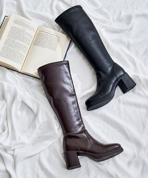 ソフトソールストレッチヒールロングブーツ/51504