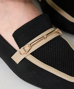 ビットモチーフニットローファー/52102